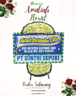Papan Bunga Duka di Aru Utara